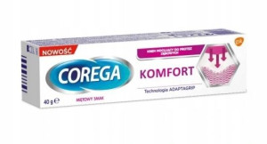 Corega, Komfort Krem mocujący miętowy smak, 40g