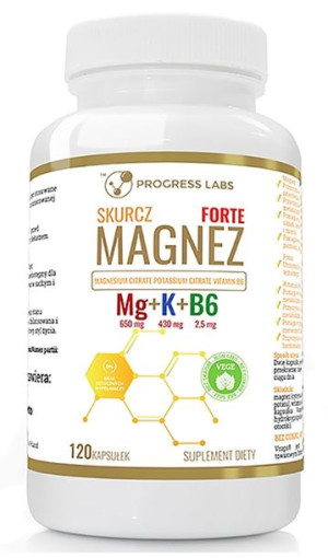 PROGRESS LABS Mg+K+Vit B6 120kaps vege