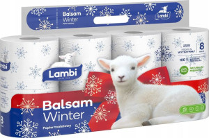 Lambi, Balsam Winter Papier toaletowy, 8 rolek