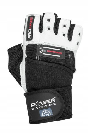 Power-system Rękawiczki No Compro-white Black-m