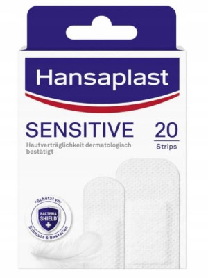 Hansaplast, Sensitive Plastry, 20 sztuk