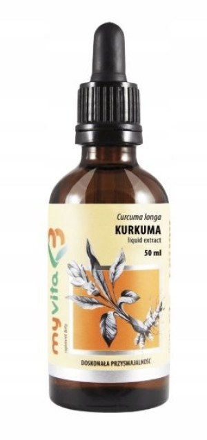 MyVita, Kurkuma, krople, 50 ml
