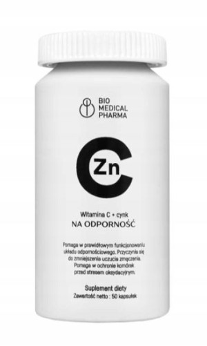Witamina C + Cynk, 50 kapsułek