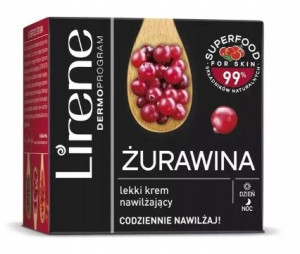 Lirene, Super Food Krem nawilżający, żurawina 50ml