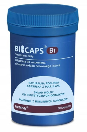 Bicaps, B1, 60 kapsułek - Długi termin ważności!