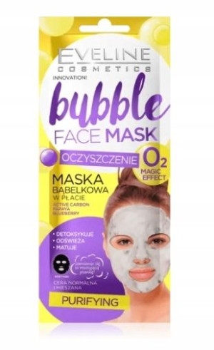 Eveline, Bubble Face, Oczyszczająca Maska, 1sztuka