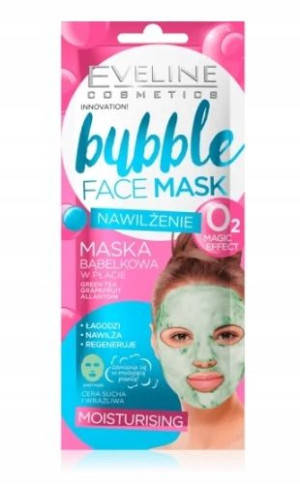 Eveline, Bubble Face, Nawilżająca Maska, 1 sztuka