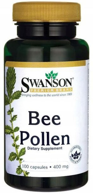 Swanson Bee Pollen (pyłek pszczeli) 400mg 100 kaps