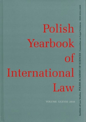 Polish Yearbook of International Law Volume