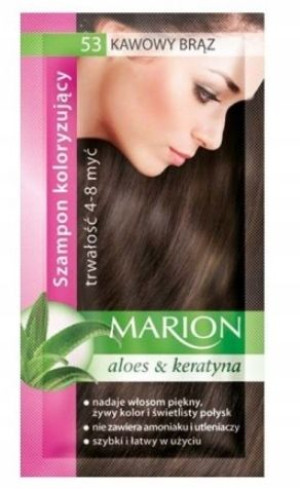 Marion, Szampon Koloryzujący, 53 kawowy brąz, 40ml