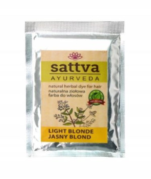 Sattva, Naturalna ziołowa farba jasny blond, 10g