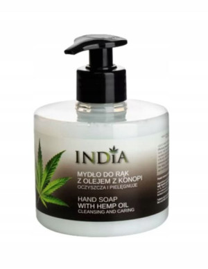 India, Mydło do rąk w płynie z olej konopi 300ml