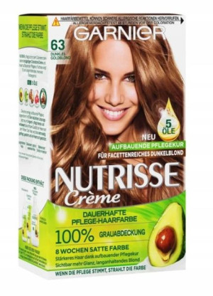 Garnier Nutrisse 63 Dunkles Goldblond Farba