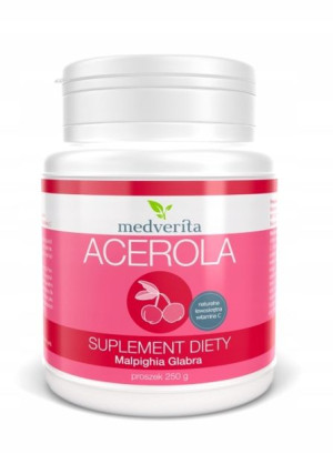 Medverita, Acerola ekstrakt 25% witaminy C, 250g