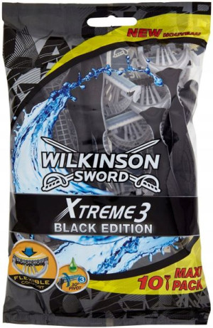 Wilkinson Xtreme 3, Maszynka Black Edition, 10 szt