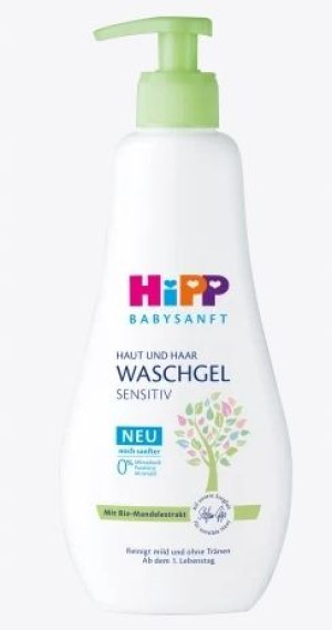 Hipp, Żel do mycia wrażliwej skóry, 400ml