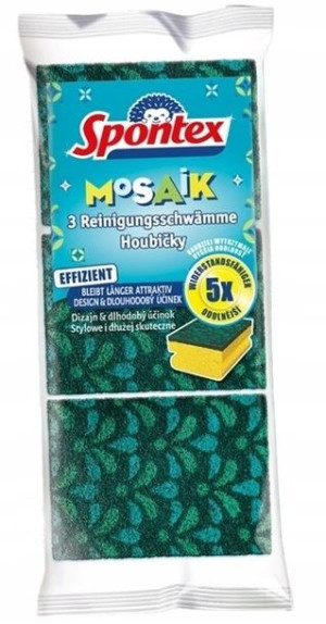 Spontex, Gąbka do czyszczenia zabrudzeń, 1 sztuka
