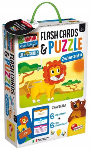 Zabawa i edukacja puzzle dziecięce i flashcards