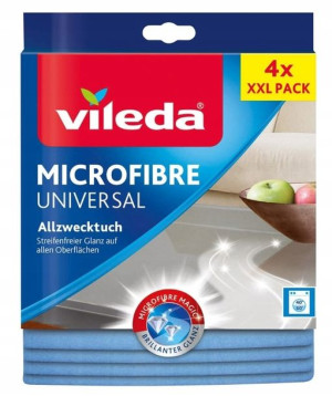 Vileda, Uniwersalna ściereczka z mikrofibry, 4szt