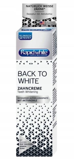 Rapid White, Back to White, Pasta do zębów, 75 ml