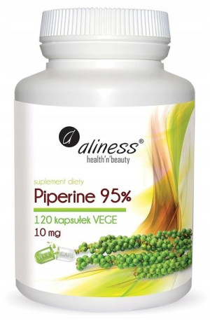Aliness Piperine 95% 10mg 120 kapsułek vege