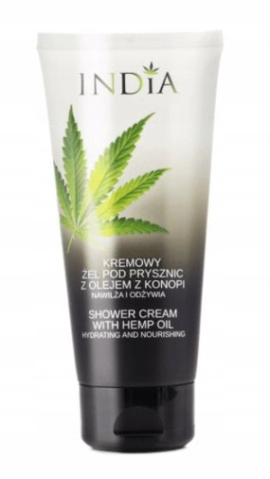 India, Kremowy żel z olejem z konopi, 200 ml