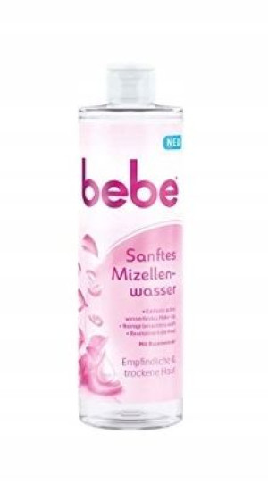 Bebe, Delikatny płyn micelarny do twarzy, 400 ml