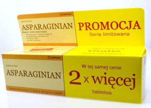 Asparaginian Magnezu Potasu 100 tabletek
