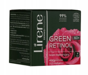 Lirene, Green Retinol, Krem na noc 60+, 50 ml