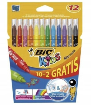 BIC, Flamastry, 12 kolorów