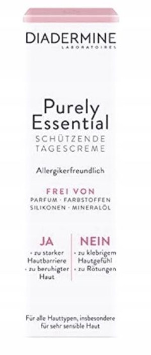 Diadermine, Purely Essential, Krem do twarzy, 40ml