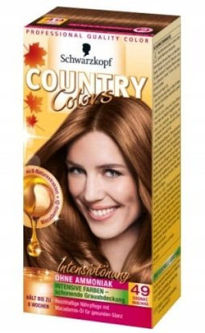 Schwarzkopf Country, Farba 49 Orzech laskowy 113ml