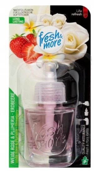 Fresh & More, Wkład Biała Róża Truskawka, 19ml