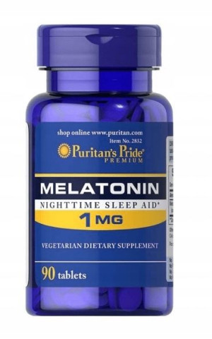 Puritan's Pride, Melatonina 1mg, 90 tabletek
