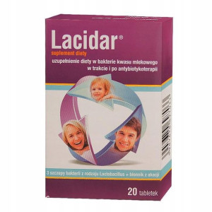 Lacidar 20 tabletek