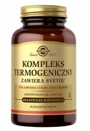 Solgar Kompleks termogeniczny zawiera SVETOL 60kap
