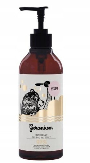 Yope Naturalny Żel pod prysznic Geranium 97% 400ml
