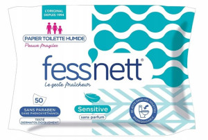Fessnett, Sensitive, Wilgotny papier , 50 sztuk