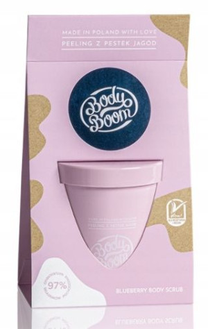 Body Boom, Peeling do ciała z pestek jagód, 100g