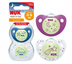 Nuk, Night & Day, Smoczek, rozmiar 1, 1 sztuka
