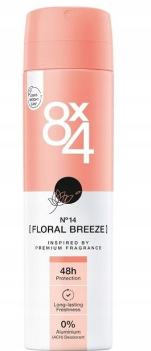 8X4, Floral Breeze, Dezodorant, 150 ml