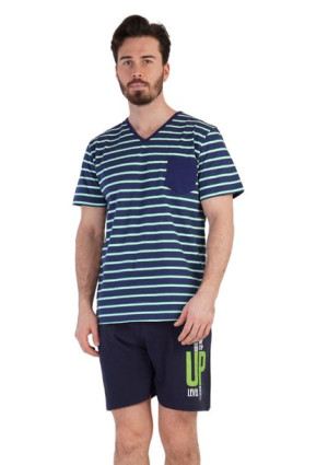 Piżama Męska bawełniana krótki Vienetta 2XL + size