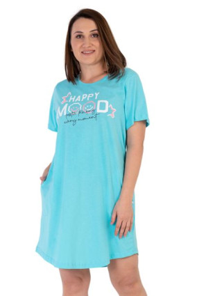 Koszula Nocna bawełniana 4XL +size Vienetta kieszenie