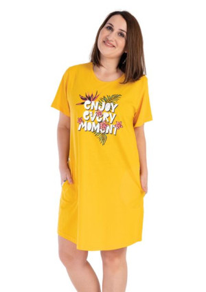 Koszula Nocna bawełniana 2XL +size Vienetta kieszenie