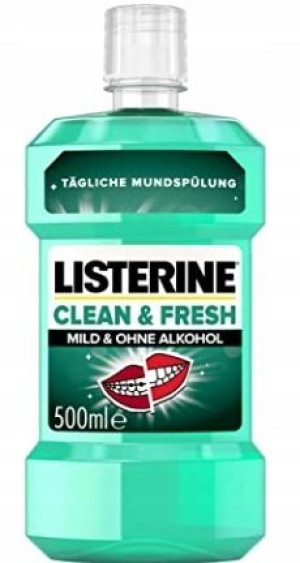 Listerine, Clean Fresh, Płyn do płukania ust 500ml