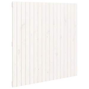 Wezgłowie łóżka, białe, 108x3x110 cm, lite drewno sosnowe