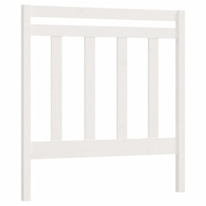 Wezgłowie łóżka, białe, 96x4x100 cm, lite drewno sosnowe