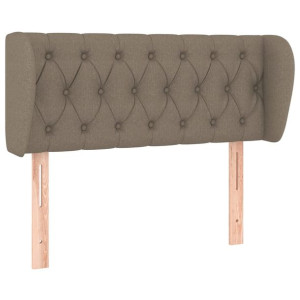 Zagłówek uszak, taupe, 93x23x78/88 cm, tkanina