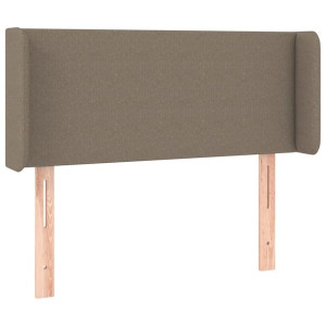 Zagłówek uszak, taupe, 93x16x78/88 cm, tkanina
