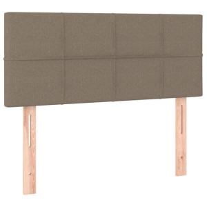 Zagłówek do łóżka, taupe, 90x5x78/88 cm, tkanina